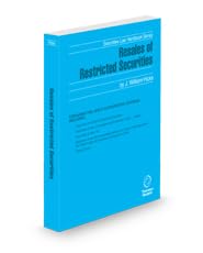 Resales of Restricted Securities, 2025 ed. (Securities Law Handbook Series)