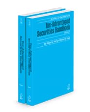 Tax-Advantaged Securities Handbook, 2024-2025 ed. (Securities Law Handbook Series) ISBN 9780314800961