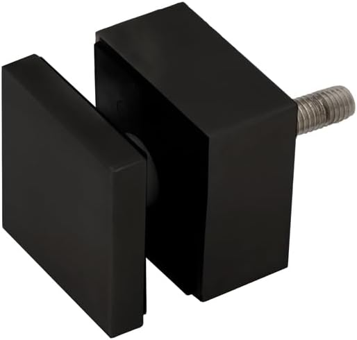 FHC SS2X1MB Glass Rail Standoff Base and Cap 2' Square x 1' Long - Matte Black