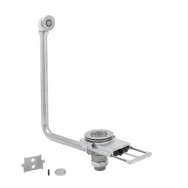 T&S Brass B-3990-01 Modular Waste Drain, 3-1/2' x 2' with Overflow, 1-1/2' NPT Adapter