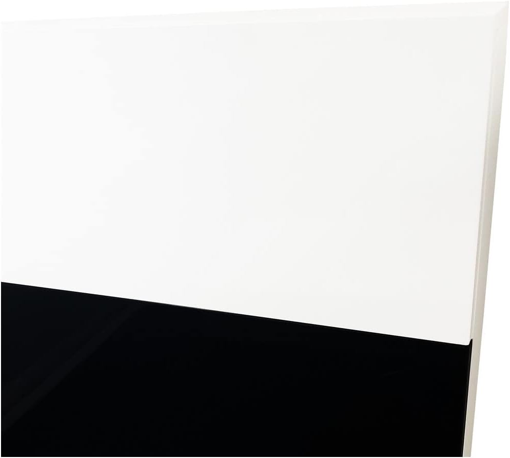 Best Master Bahamas Poplar Wood California King Platform Bed in Black/White