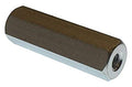 Hex Standoff, Female-Female, Aluminum, Plain Finish, 6-32 inch Screw Size, 1/4 inch OD, 11/16 Body Length, (Pack of 1000)