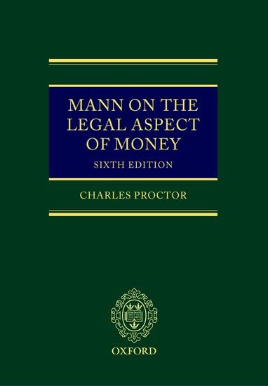 Mann on the Legal Aspect of Money