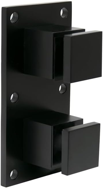 FHC SS20MB Glass Rail Standoffs 2' Square with Mounting Plate Matte Black
