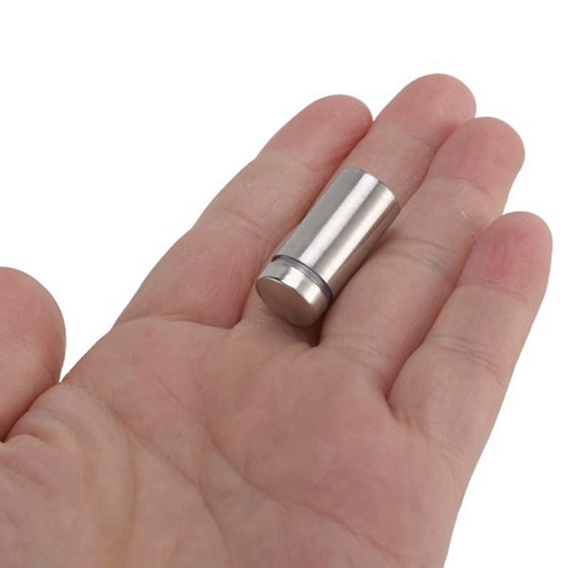 Generic 600 Pack Sign Standoff Screws Advertising Screws Stainless Steel Wall Standoff Mounts Glass Acrylic Nail (1/2 X 1 Inch) - (Color: Silver)