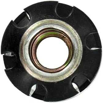Outwater Industries Double Star Threaded Caster Insert | Heat Treated Steel | Fits 1 Inch Round 16-18 Gauge Tube | Thread: 3/8-16 | 100 Pack