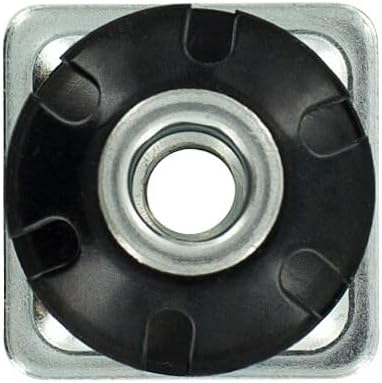 Outwater Industries Double Star Threaded Caster Insert | Heat Treated Steel | Fits 1-1/8 Inch Square 16-18 Gauge Tube | Thread: 3/8-16 | 100 Pack