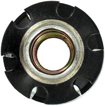 Outwater Industries Double Star Threaded Caster Insert | Heat Treated Steel | Fits 1 Inch Round 16-18 Gauge Tube | Thread: 5/16-18 | 100 Pack