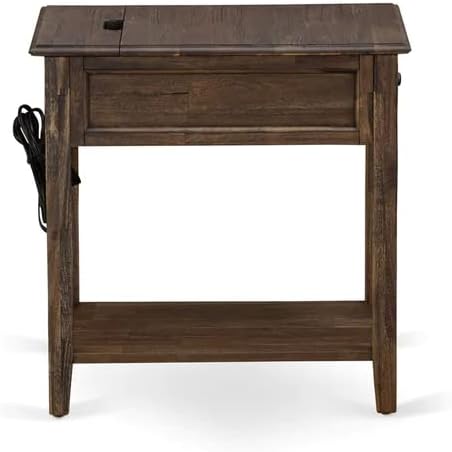 East West Furniture FN08K-2DE07 3-Piece Fannin King Size Bedroom Set with 1 King Size Bed Frame and 2 Mid Century Nightstands - Reliable and Sturdy Manufacturing - Mist Beige Linen Fabric