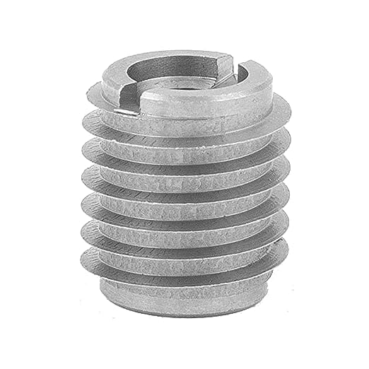 E-Z LOK Knife Threaded Insert for Hard-Wood,Stainless Steel Thread Inserts 1/4-20 Internal Threads, 0.500' Length (Pack of 10, 100 Count Total)