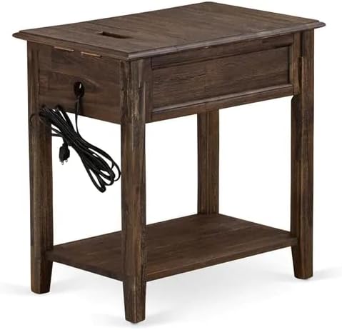 East West Furniture FN08K-2DE07 3-Piece Fannin King Size Bedroom Set with 1 King Size Bed Frame and 2 Mid Century Nightstands - Reliable and Sturdy Manufacturing - Mist Beige Linen Fabric