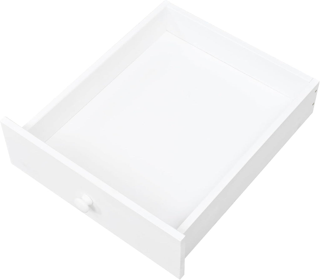 Fir Wood Potting Bench Table with Storage, 50x20.3 inch Tabletop, 6 Drawers and 3 Shelves, Patio Storage Workstation with 2 Bottom Cabinets&Side Hooks (White, 65.7'' H)