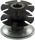 Outwater Industries Double Star Threaded Caster Insert | Heat Treated Steel | Fits 1-1/4 Inch Round 16-18 Gauge Tube | Thread: 5/16-18 | 100 Pack