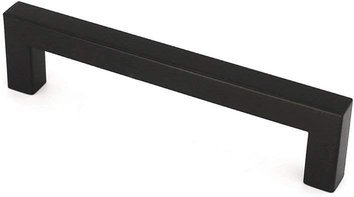 homdiy Black Kitchen Cabinet Handle - 1Pack Drawer Handle 4.5 Inch Furniture Hardware Bar Cabinet Pull LSJ12BK115
