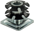 Outwater Industries Double Star Threaded Caster Insert | Heat Treated Steel | Fits 1-1/8 Inch Square 16-18 Gauge Tube | Thread: 5/16-18 | 100 Pack