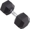 Body Sport Rubber Encased Hex Dumbbell Weight, Single – Dumbbells for Exercises – Strength Training Equipment – Home Gym Accessories – Weight Training
