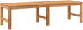 vidaXL Solid Teak Wood Patio Bench Garden Outdoor Terrace Balcony Park Indoor Hallway Wooden Seat Seating Sitting Chair Furniture 59.1'