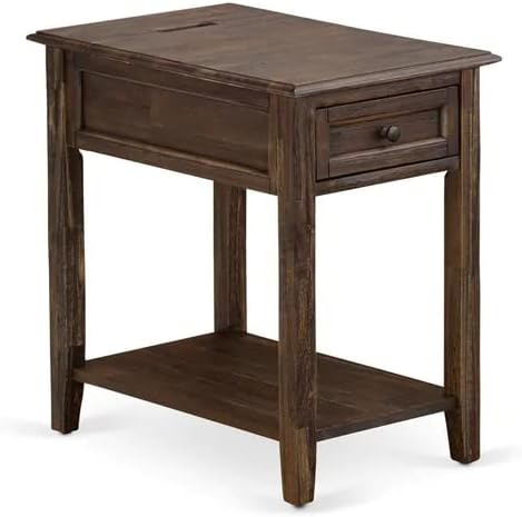 East West Furniture FN08K-2DE07 3-Piece Fannin King Size Bedroom Set with 1 King Size Bed Frame and 2 Mid Century Nightstands - Reliable and Sturdy Manufacturing - Mist Beige Linen Fabric