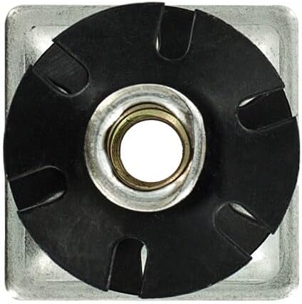 Outwater Industries Double Star Threaded Caster Insert | Heat Treated Steel | Fits 1-1/4 Inch Square 16-18 Gauge Tube | Thread: 5/16-18 | 100 Pack