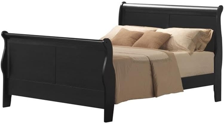Acme Louis Philippe III King Bed in Black