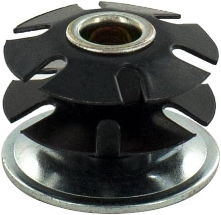 Outwater Industries Double Star Threaded Caster Insert | Heat Treated Steel | Fits 1-1/2 Inch Round 16-18 Gauge Tube | Thread: 3/8-16 | 100 Pack