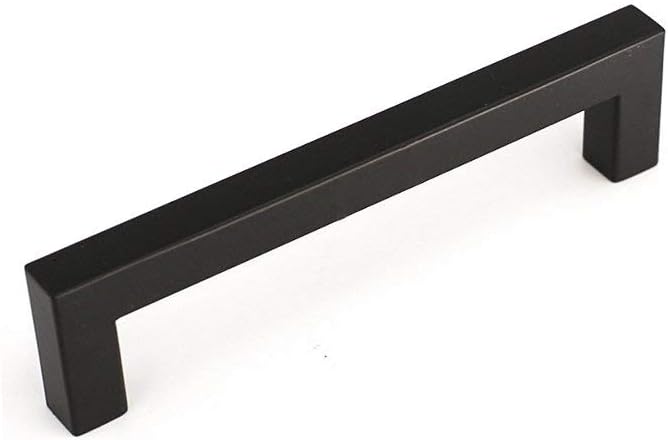 homdiy Black Kitchen Cabinet Handle - 1Pack Drawer Handle 4.5 Inch Furniture Hardware Bar Cabinet Pull LSJ12BK115