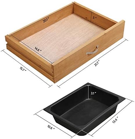 Multi-Use Table Work Station Planting Table Potting Patio Balcony Outdoor Garden Bench Tabletop w/Sink Shelves Solid Wood Construction Deck for People-Plant Pots