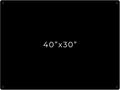 30x40 Dry Erase Board for Wall - with .25 Black Acrylic and Black Stand Off Finish - Perfect Whiteboard for Office, Home, Classroom - Durable and Stylish .25 Black Acrylic Dry Erase Board