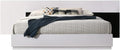 Best Master Bahamas Poplar Wood California King Platform Bed in Black/White
