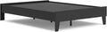 Signature Design by Ashley Socalle Casual Full Platform Bed with Metal Slats, No Box Spring Needed, Black