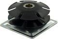 Outwater Industries Double Star Threaded Caster Insert | Heat Treated Steel | Fits 2 Inch Square 16-18 Gauge Tube | Thread: 3/8-16 | 100 Pack