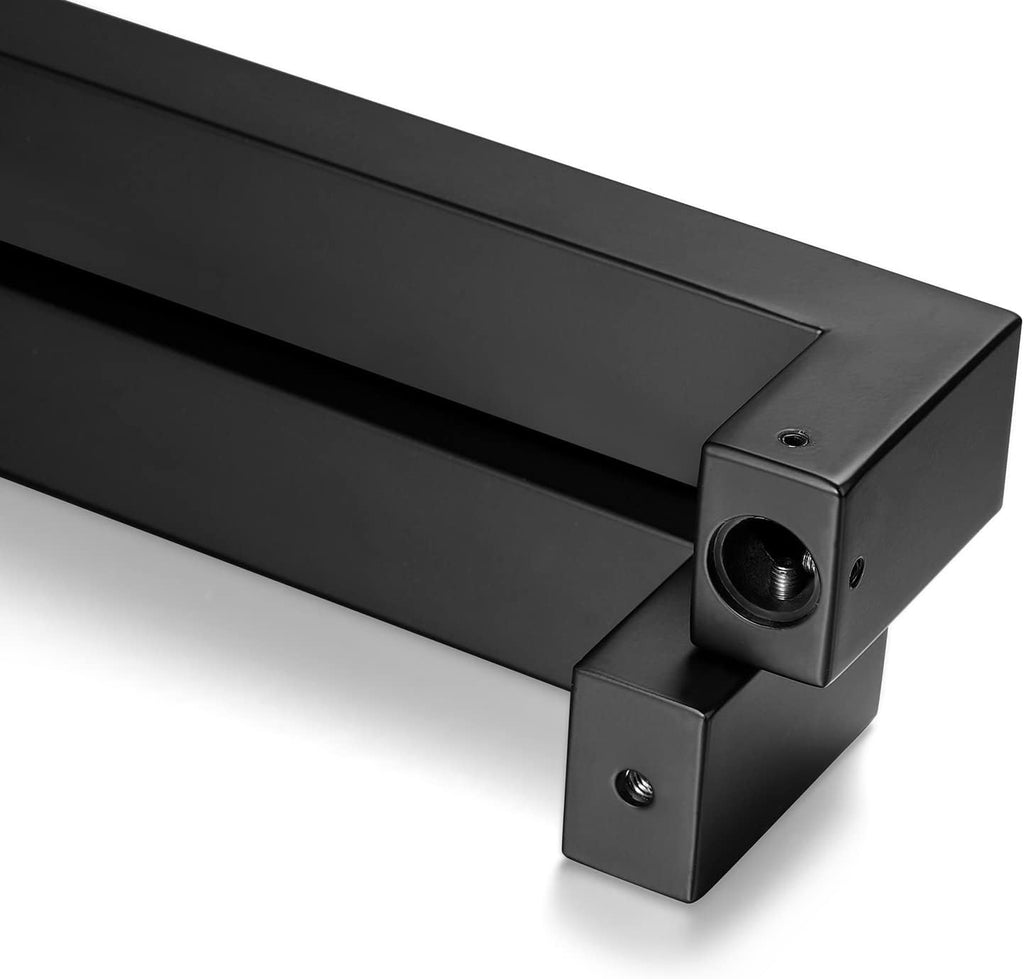 Togu TG-R3825 71 inches Solid Standoffs Heavy-Duty Commercial Grade-304 Stainless Steel Push Pull Door Handle/Barn Door Pull Handle/Glass Pulls, Matte Black Finish