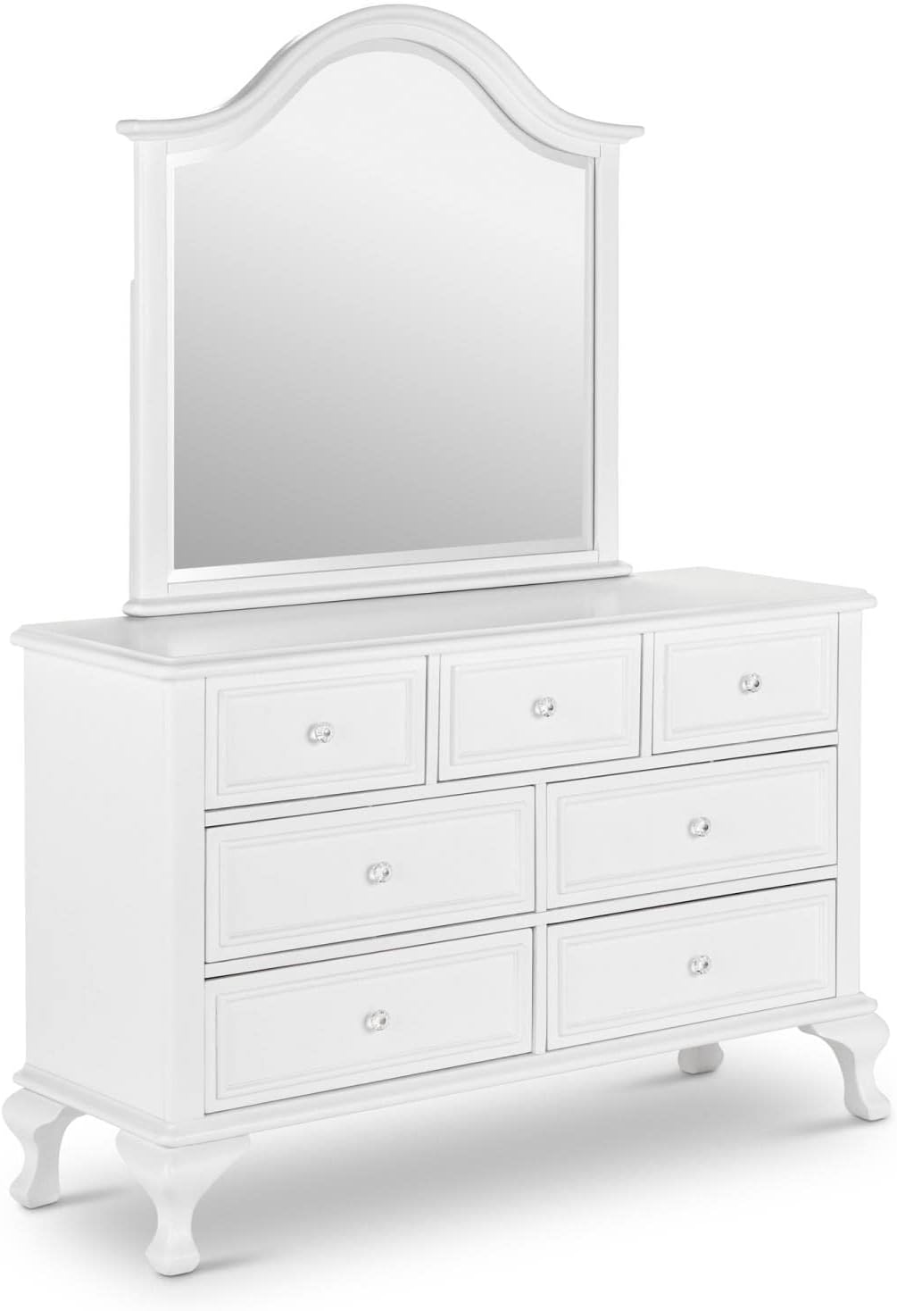 Elements Picket House Furnishings Jenna 5 Piece Full Bedroom Set in White