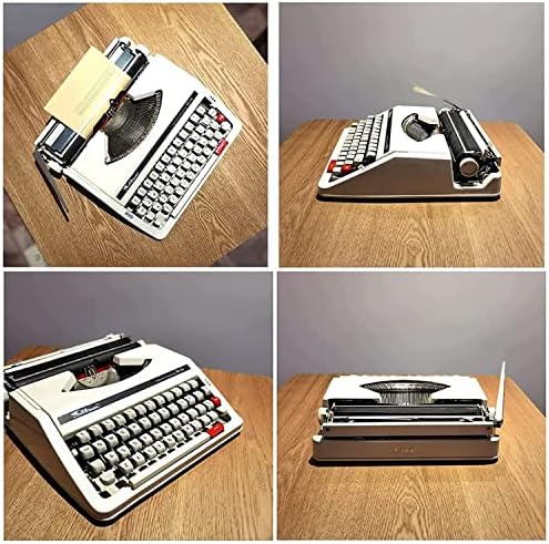 Portable Mechanical Typewriter - Vintage Manual Typewriter for Notes & Creative Writing - Classic Design for Writers & Literary Enthusiasts