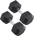 Body Sport Rubber Encased Hex Dumbbell Weight, Pair – Dumbbells for Exercises – Strength Training Equipment – Home Gym Accessories – Weight Training
