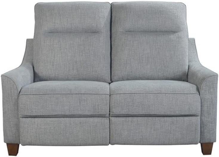 Pemberly Row Pisces Marine Power Reclining Sofa and Loveseat, Upholstered Furniture with Integrated USB Charger, Cordless Design, High-Tech Motor, Plush Foam Cushioning, Home Button, Living Room