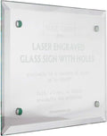 Customizable Crystal Sign - Include Your Personal Text and Logo - Includes Standoff's for Mounting (24 x 18')