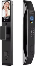 HIFAM 3D Face Recognition Smart Door Lock, Video Smart Lock with Camera,Video Doorbell,APP Control,Security WiFi Fingerprint Smart Mortise Lock Kit with Cylinder Deadbolt