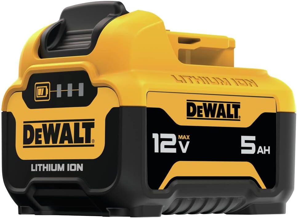 DEWALT 12V MAX 5Ah Battery, Lithium-Ion, 2-Pack (DCB126-2)