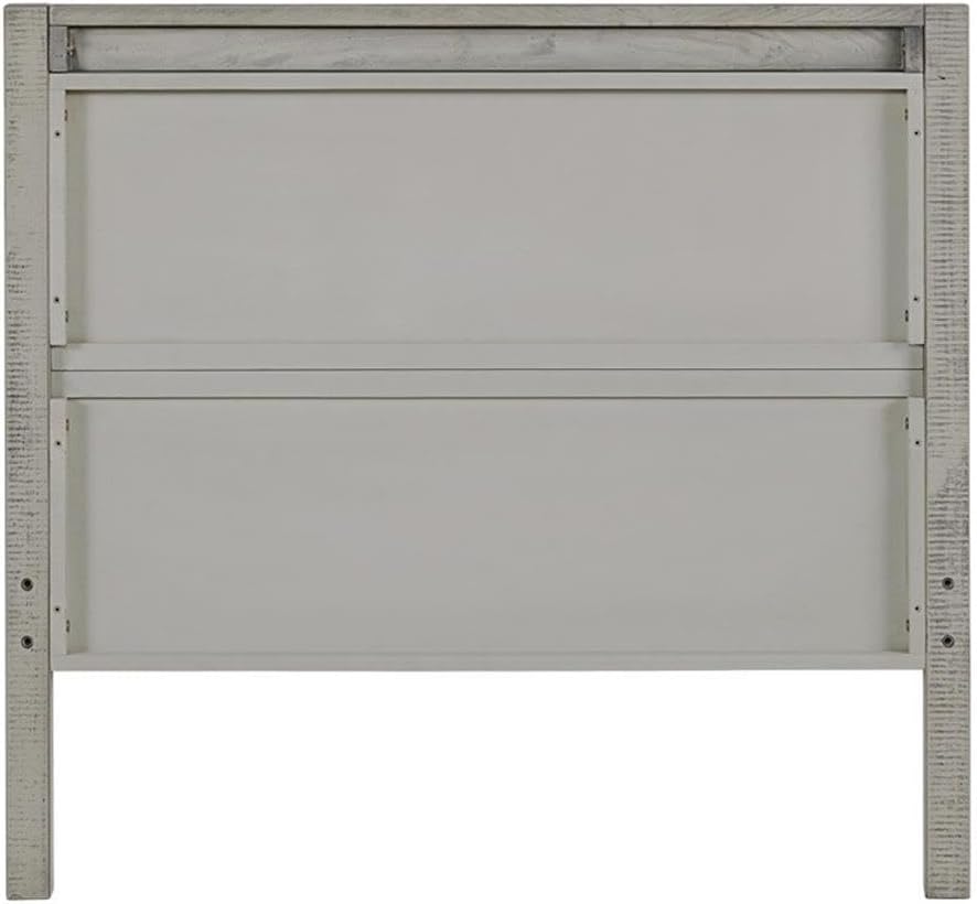 Windsor 3-pc Kids Bedroom Set, Twin Panel Bed, Rustic Gray, Two Matching Nightstands, Pine Wood, Metal Drawer Glides, 42 in. W x 79 in. D x 39 in. H Bed, 22 in. W x 17 in. D x 25 in. H Nightstands
