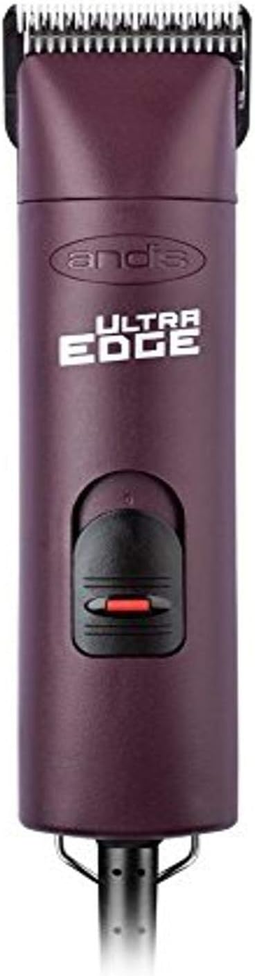 Andis 22685 Professional UltraEdge Super 2-Speed Detachable Blade Clipper – Rotary Motor with Shatter-Proof Housing, Runs Calm & Silent, 14-Inch Cord - for All Coats & Breeds - 120 Volts, Burgundy