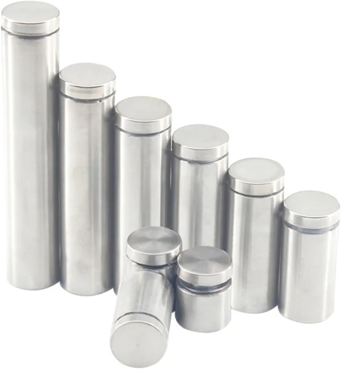 Standoff Fixings， 10PCS Standoff Fixings,Stainless Steel Advertising Sign Standoff Screws Bolts Holder Advertisement Nails Mounts Screws(25x25mm)