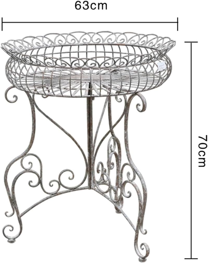 Metal Plant Stand for Outdoor/Indoor, Garden Potting Bench Table,Plant Display Rack,Metal Potting Bench,Flower Pot Stand Shelf,for Home Garden Backyard Patio ,Small