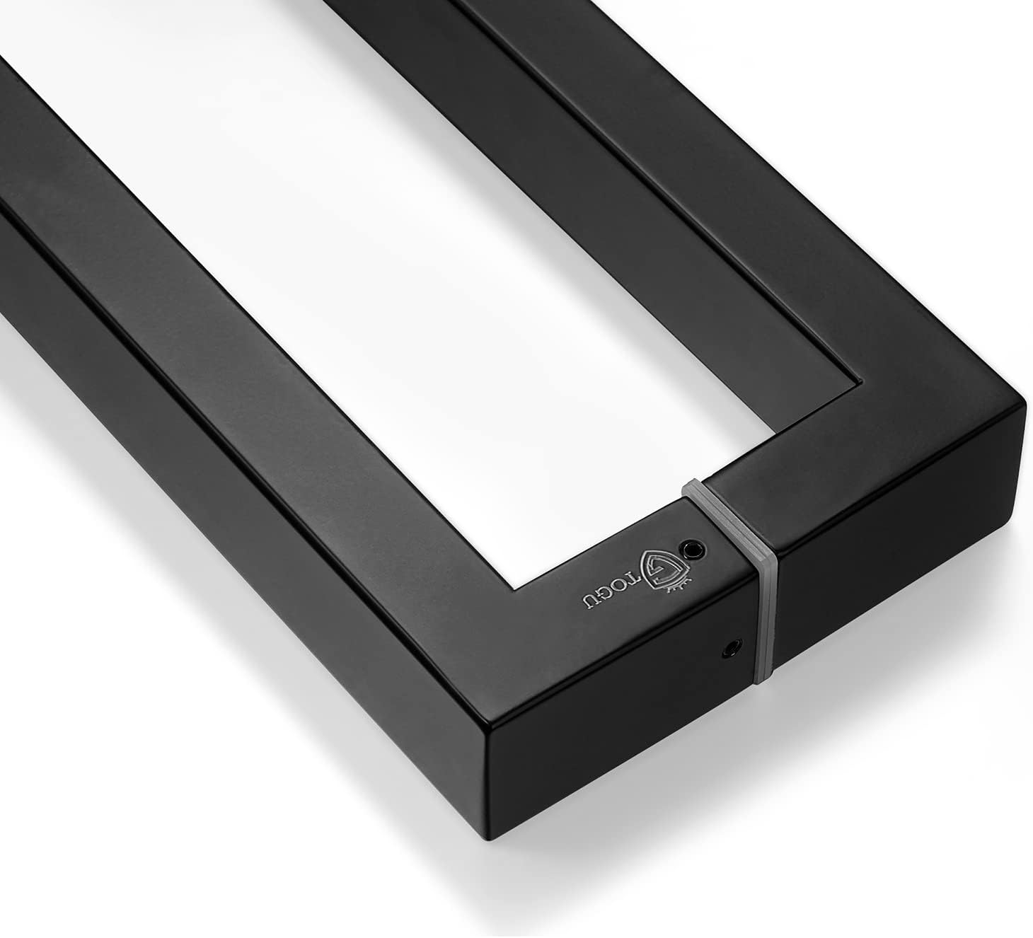 Togu TG-R3825 71 inches Solid Standoffs Heavy-Duty Commercial Grade-304 Stainless Steel Push Pull Door Handle/Barn Door Pull Handle/Glass Pulls, Matte Black Finish