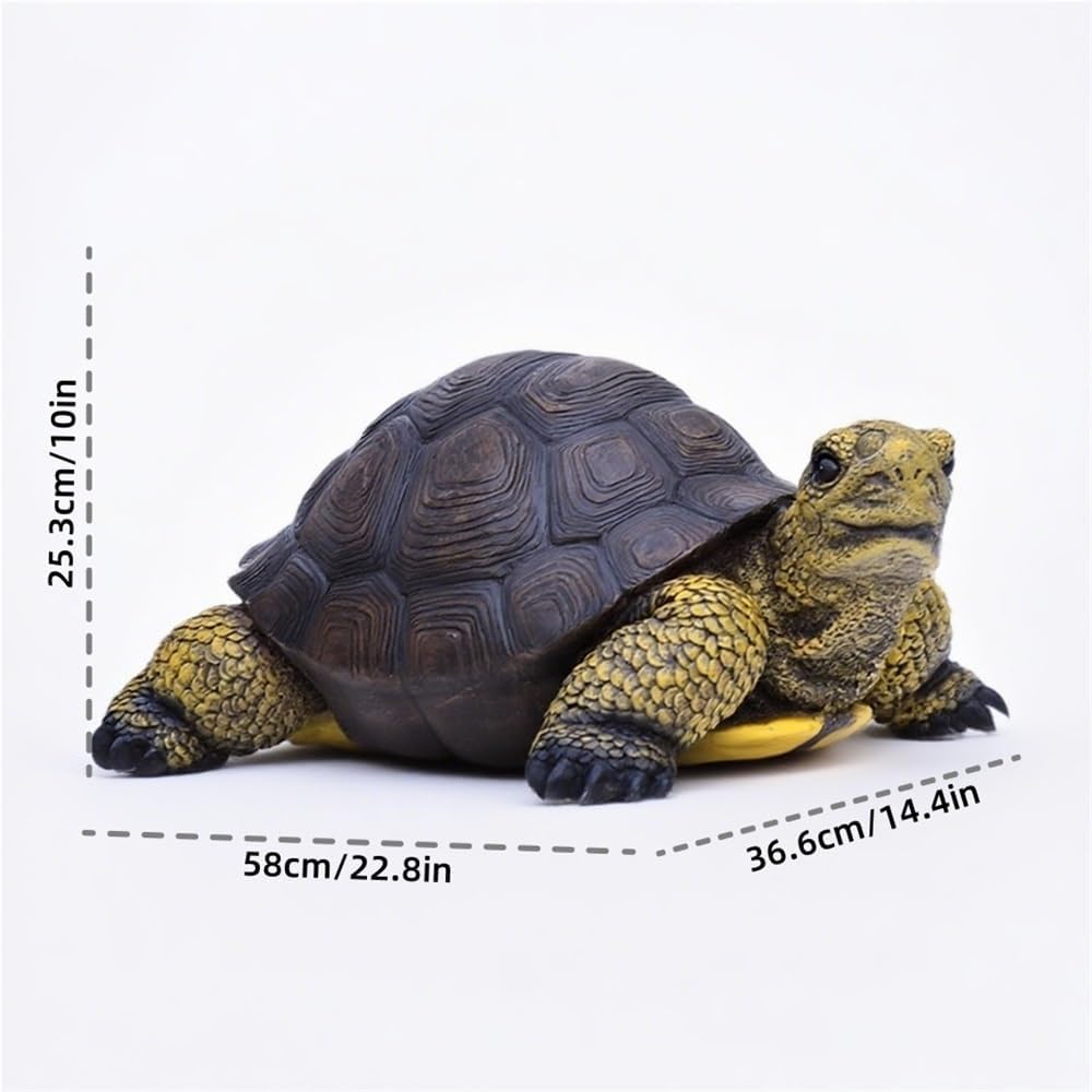 Large Realistic Garden Turtle Statue, Lifelike Turtle Garden Statue for Garden Ornament or Courtyard Decoration, Turtles for Lawn, Yard, Patio, Pond Decor