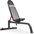 Sunny Health & Fitness Adjustable Weight Bench for Home Gym Strength Training, Incline/Decline, Multi-Position, High Weight Capacity