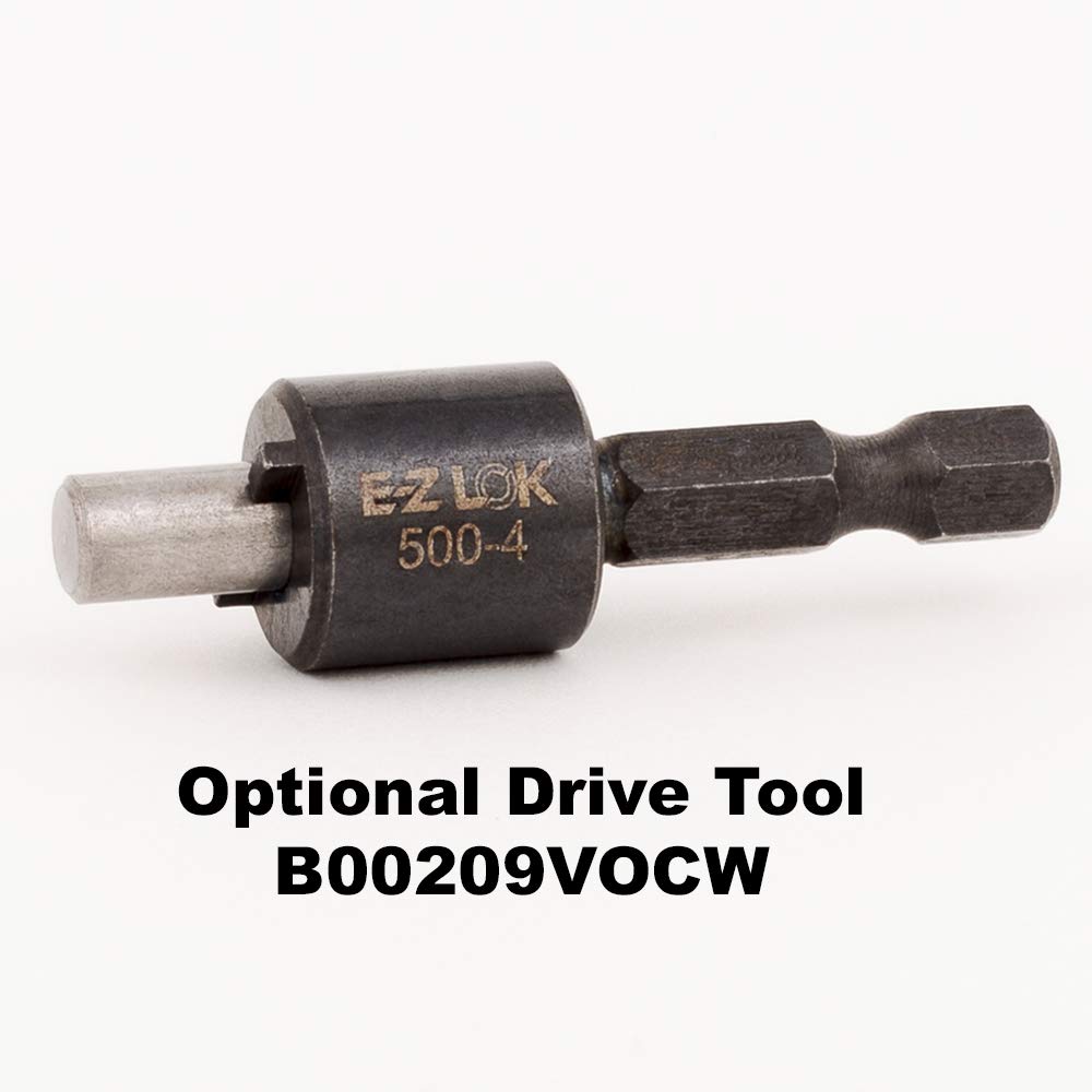 E-Z LOK Threaded Insert for Metal 12L14 Carbon Steel Thread Inserts 5/16-18 Internal Threads, 1/2-13 External Threads, 0.484 Length Pack of 10