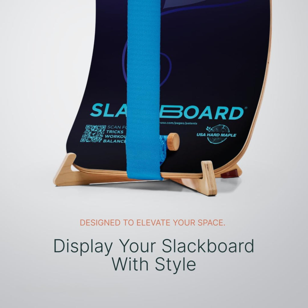 GIBBON SlackBoard - GiBoard Balance Board Kids & Adults - Slackline Balance Trainer - Slack Board Core Workout Equipment Home Gym Training - Standing Desk Exercise - Yoga, Agility, Pilates & More