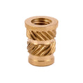E-Z LOK Threaded Insert for Plastic Straight Flanged Brass Thread Inserts 10-32-Pack of 10, 500 Count Total