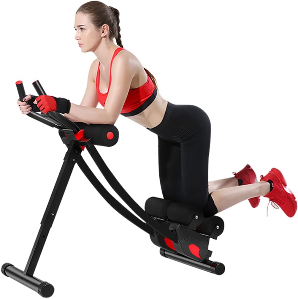Fitlaya Fitness ab machine, ab workout equipment for home gym, Height Adjustable ab trainer, foldable fitness equipment.